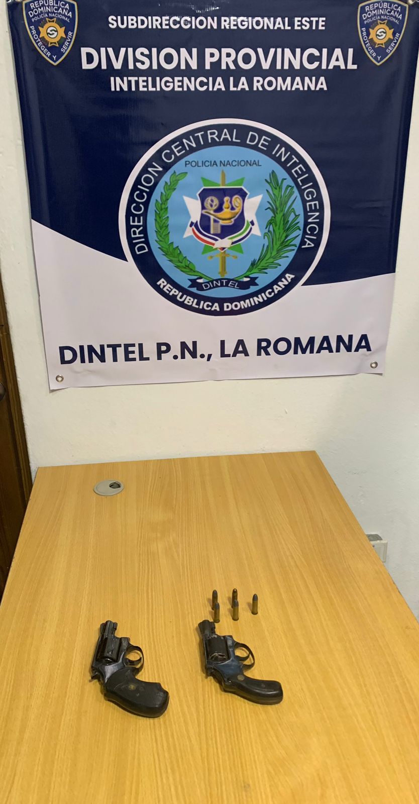 Detienen a un hombre e incautan dos armas de fuego en La Romana ...