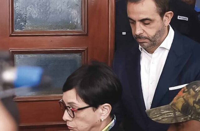 Jorge Luis Polanco, abogado de los hermanos Espaillat, durante sus declaraciones sobre el audio de Maribel en el caso Jet Set.